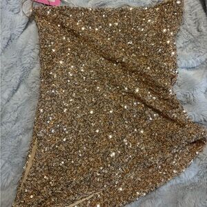 Edikted Gold Tube Top